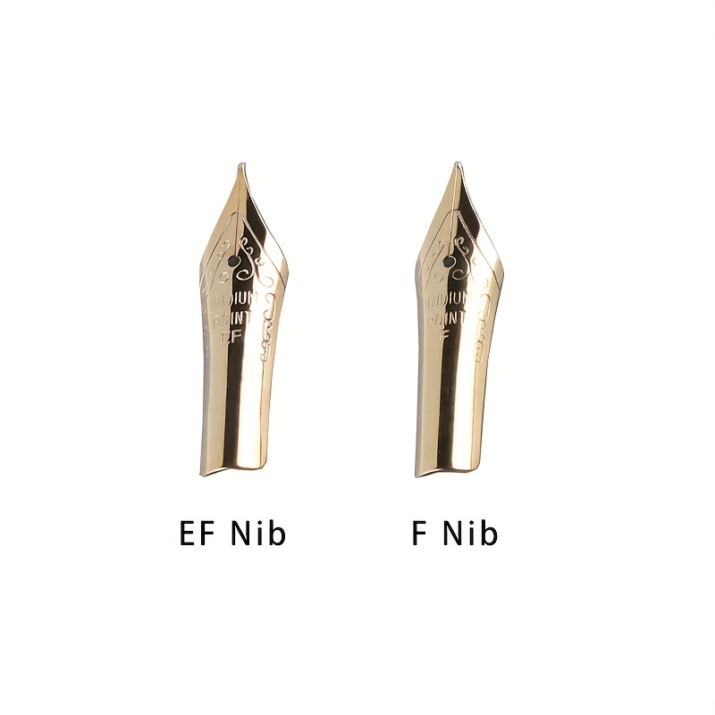 TEMU A Pack Of 2 Huashilai Fountain Pen Nibs, Featuring 0.38mm (ef Extra Fine) And 0.5mm () Replacement Nibs, With A Length Of 26mm, Providing Smooth