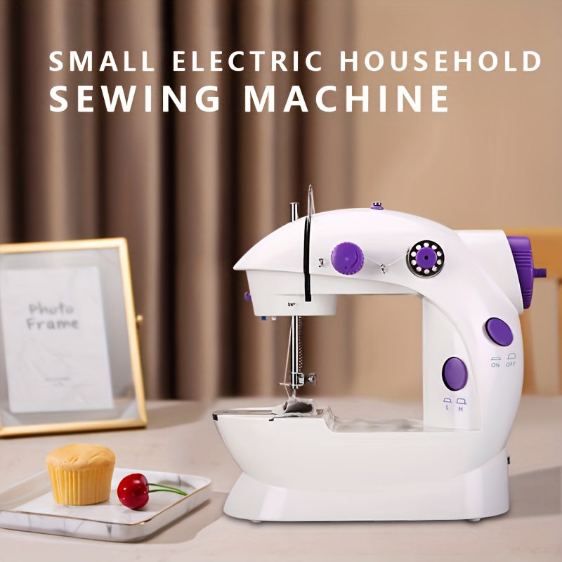 

U.s. Multi-functional Home Mini Sewing Machine, Portable Beginner Sewing Machine, Electric Automatic Winding With Pedal, Diy Sewing Clothes, Dolls, Curtains And -made