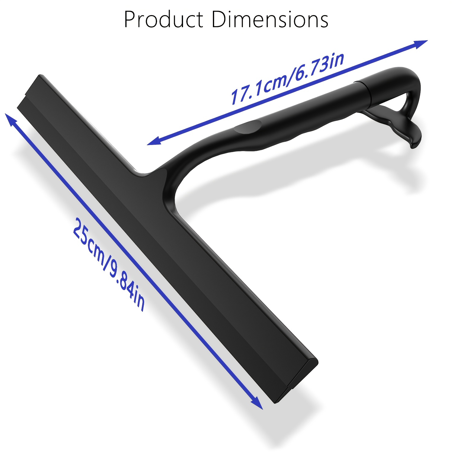 TEMU Silicone Squeegee For Windows, Shower Silicone Wiper, Handheld Glass Wiper, Squeegee With Holder, No-drill Shower Squeegee, Window Squeegee With