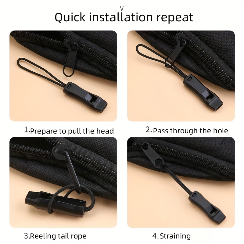 6pcs Outdoor Survival Whistle Set with Lanyard