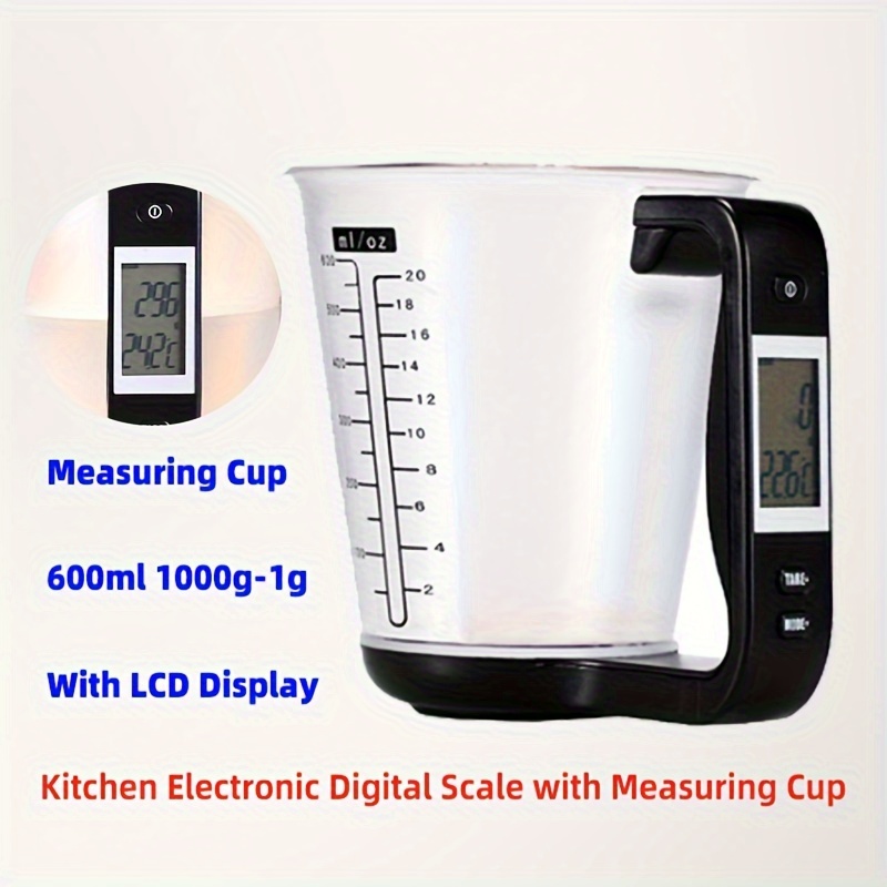 600ml Smart Measuring Cup Scale with Thermometer