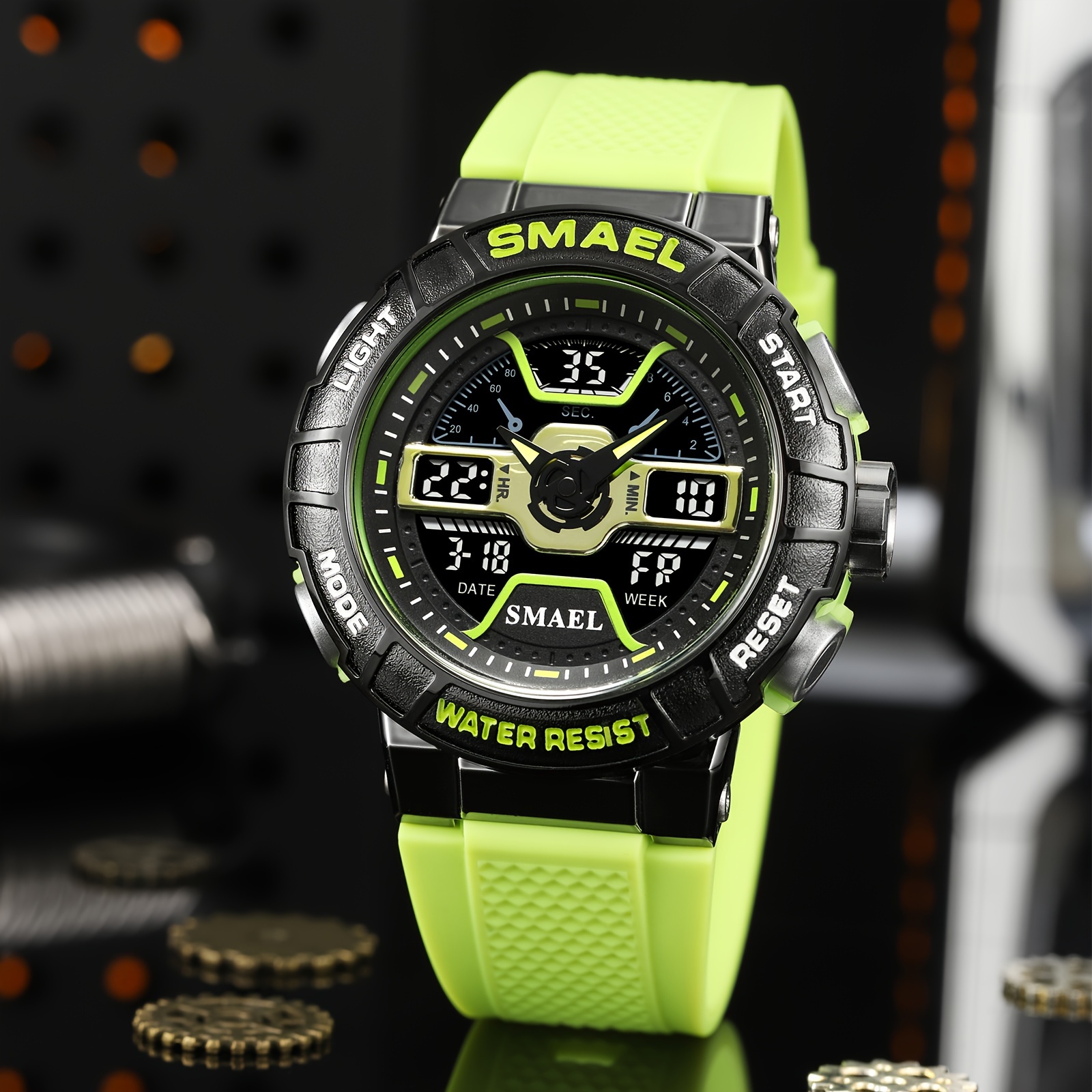 500 North Edge メンズ デジタル時計 ランニング サイクリング スポーツウォッチ 防水 50m/164ft  ワールドタイムスピードイルミネーター腕時計 | これらの素晴らしい取引をお見逃しなく | Temu Japan