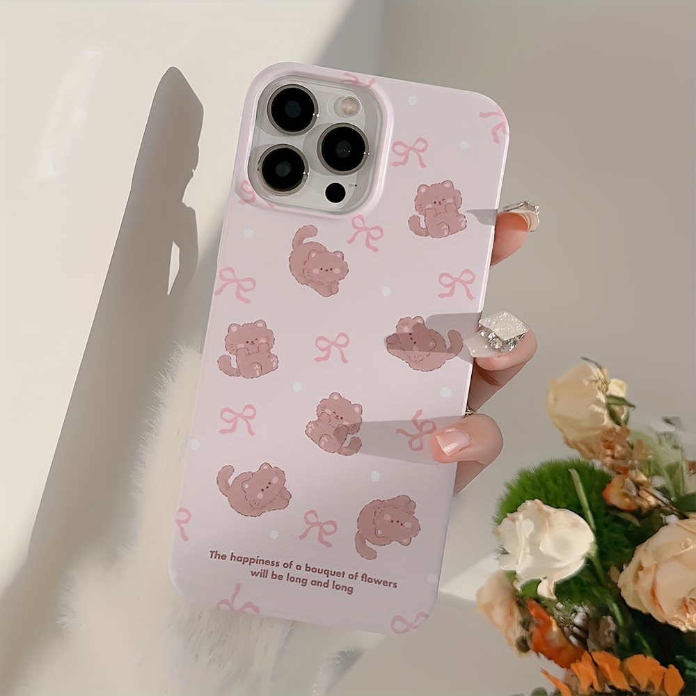 

Kitten Bow Pattern All-inclusive Protective Case For Iphone15 14 13 12 Pro Max