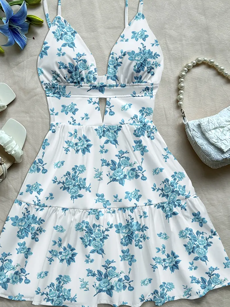 summer dresses 2019 short Mini Dress 2019 Beach Dresses Beautiful Summer Wear Flare Sleeves Thin Fabric Short Dress At