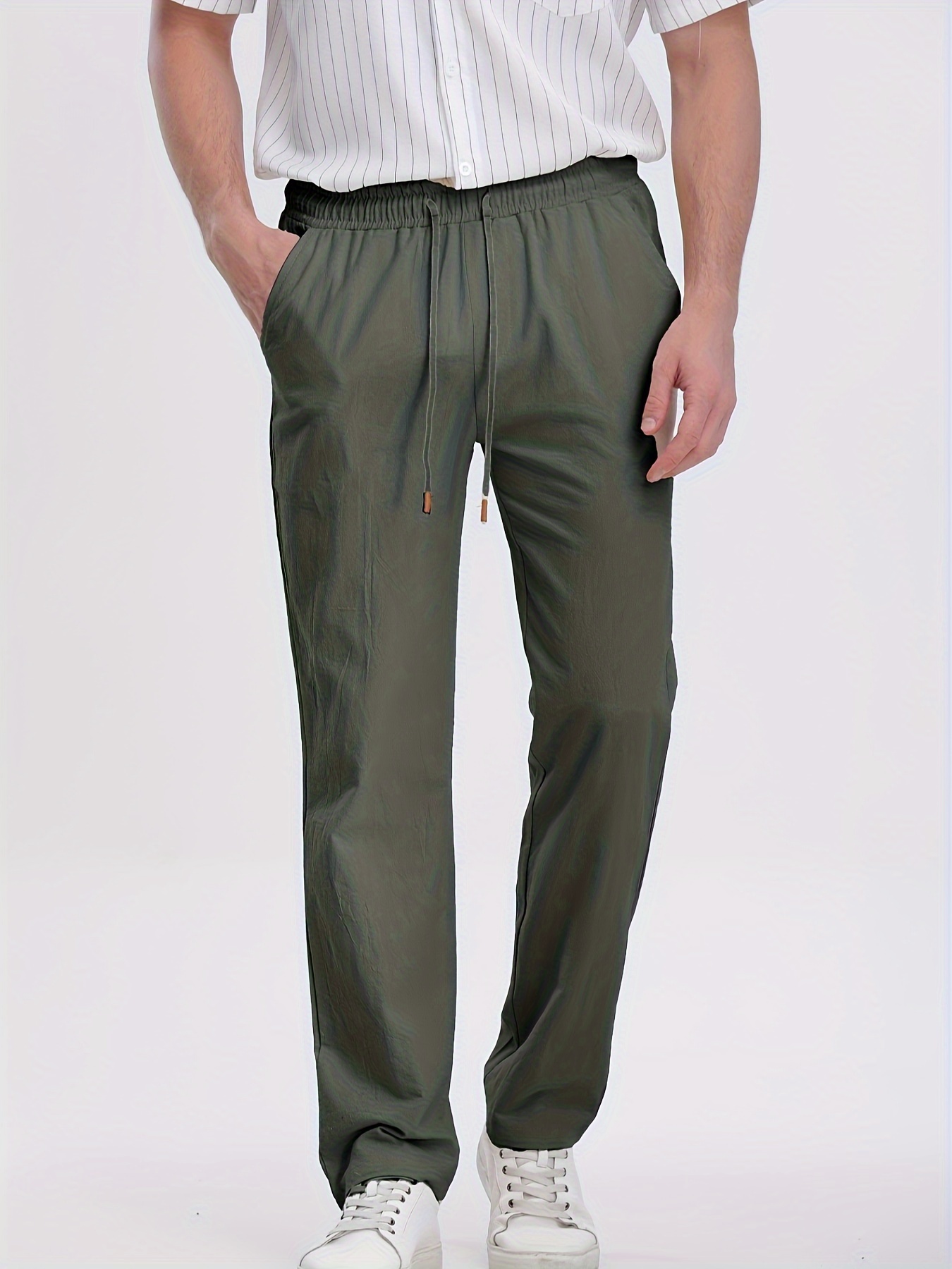 linen pants men sold on Temu Japan