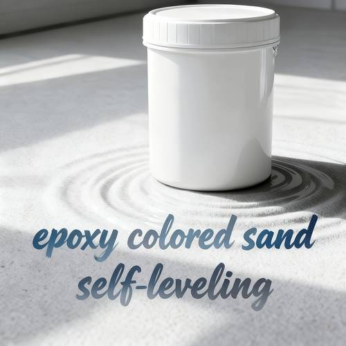 jacaranbow 500g self leveling colored sand epoxy floor coating mortar anti slip high strength coating suitable for floor renovation decorative flooring durable flooring