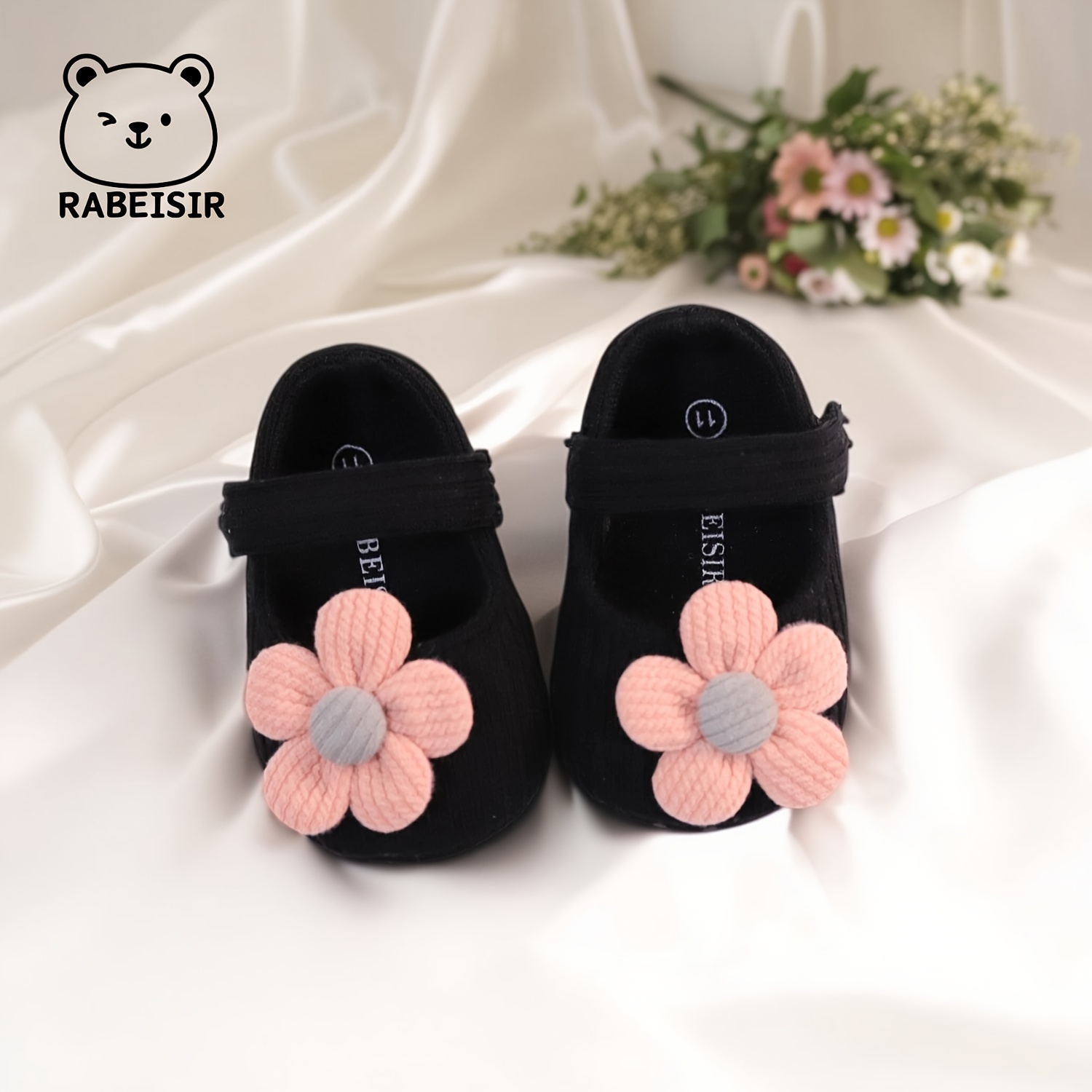 Baby Toddler Shoes, Sun Flower Princess Cloth Step Front Shoes, Lightweight Non-slip, Multicolor Candy Shoes For Daily & Casual Dressing, Spring & Fall