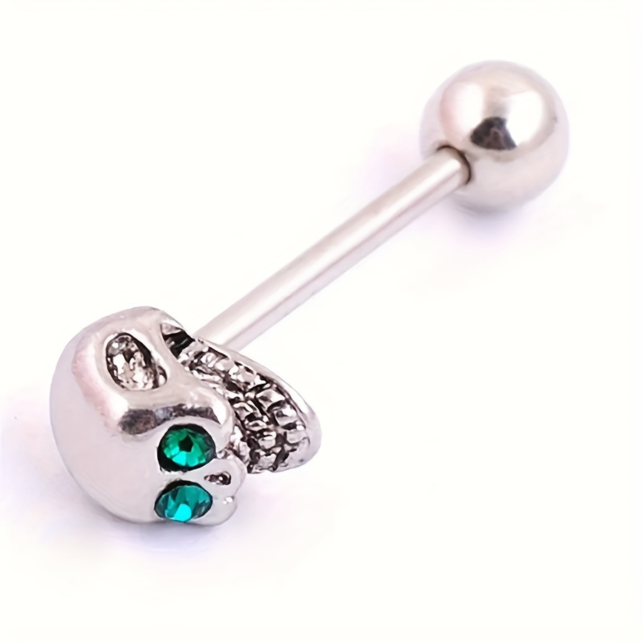 Stainless Steel Nightmare Before Christmas Belly Button Ring Black Glow In The Dark Katrina Sugar Skull Belly Ring