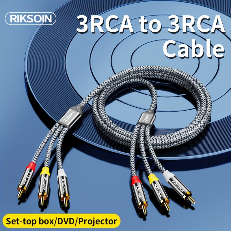 Audio Video Cable RCA Cable 3RCA to 3RCA for DVD Player - China Rca Cable,  Audio Cable