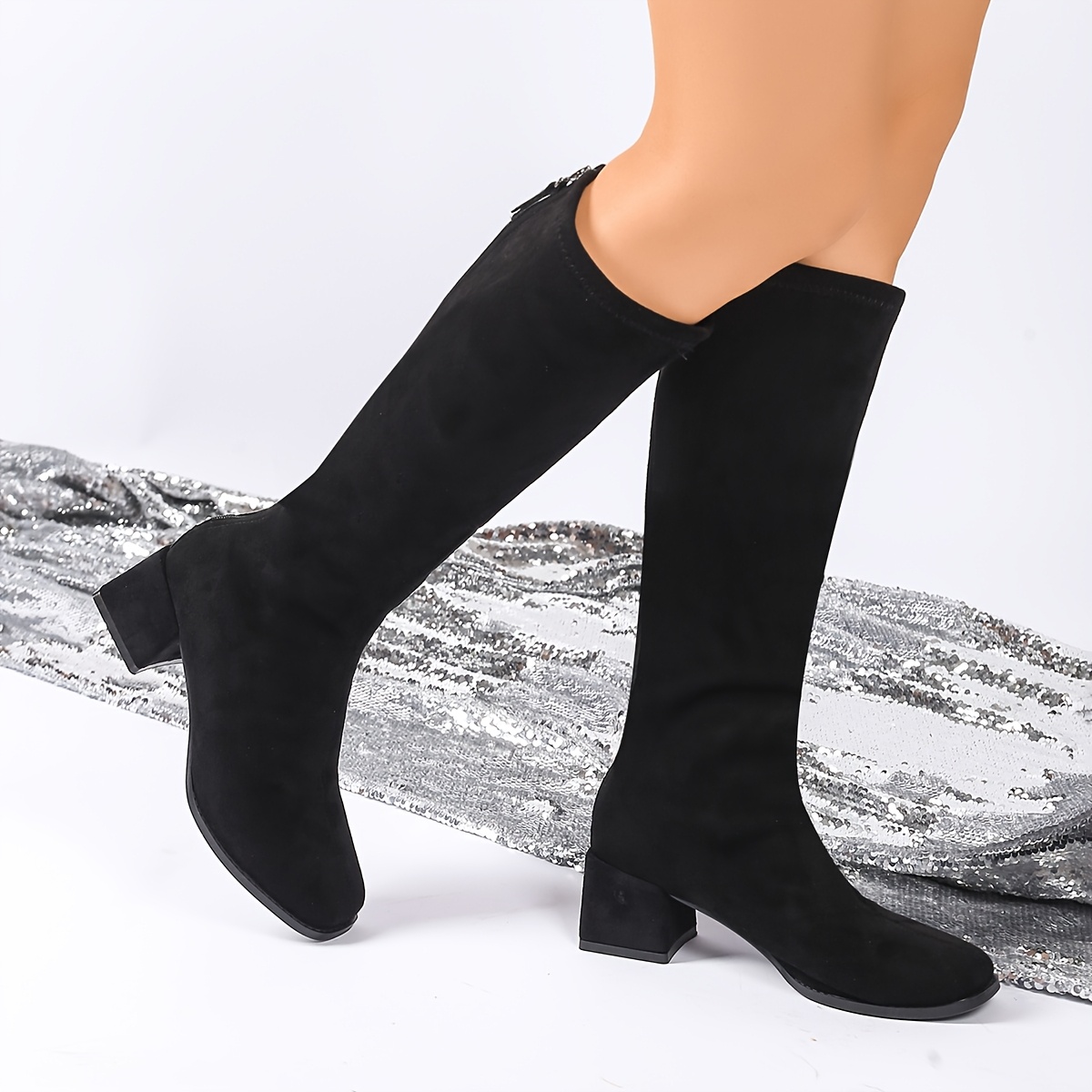 TEMU Women's Mid-calf Boots, Women Shoes