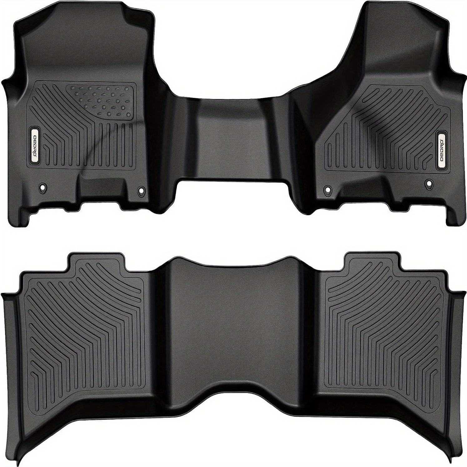 TEMU Floor Mats Liners For 1500/ 2500/ 3500 2013- 2018 & For 1500 Classic 2019- 2024 (not For New Body)crew Cab All- Weather