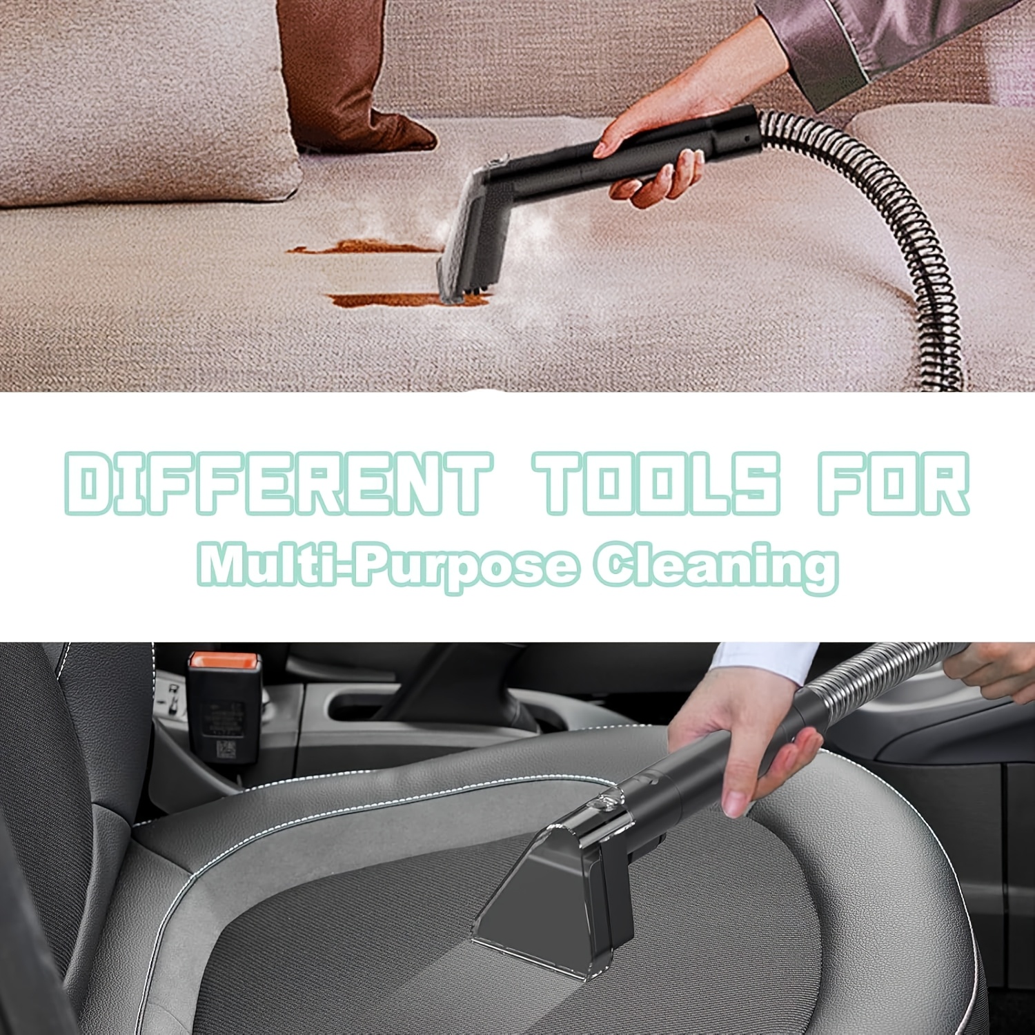 35kpa durable upholstery cleaner machine portable carpet upholstery spot cleaner with dual size brush blow and suction   resin body 5 7m length 120v operating voltage Product details 6