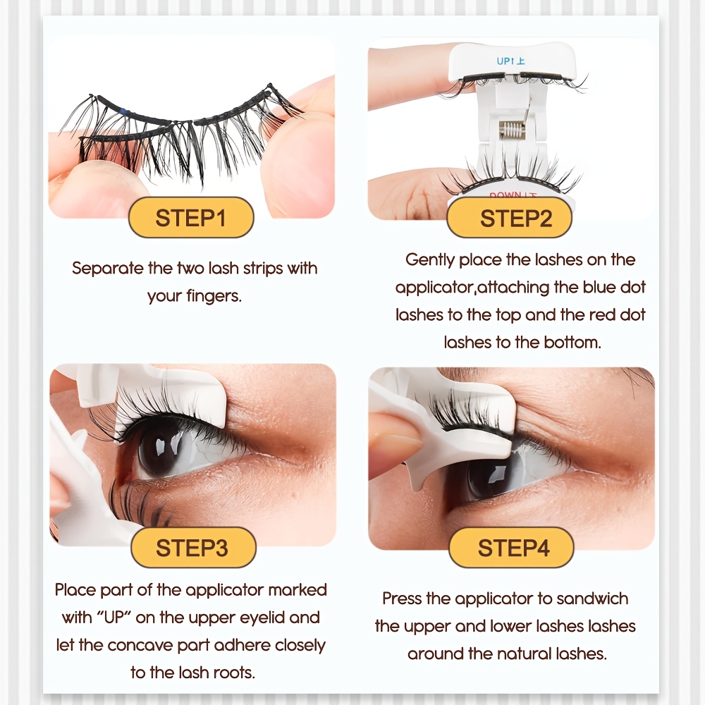 magnetic eyelashes with applicator kit upgrade soft magnetic lashes reusable false eyelashes natural look no   needed eyelashes for eye lightweight comfortable Product details 7