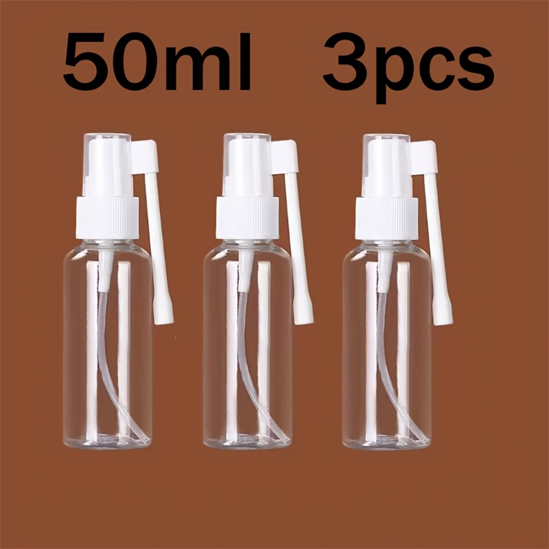 TEMU 3pcs 30/50/100ml Portable Transparent Plastic Spray Bottles Suitable For , Dual Use, Unscented, Durable Material