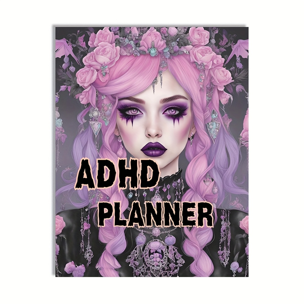 

Planner | 43-page Anime-inspired Journal With Daily & Weekly Spreads, Self-care Checklists | Floral & Gemstone Design | Ideal For Adults, Floral & Gemstone Design, Ideal For Adults