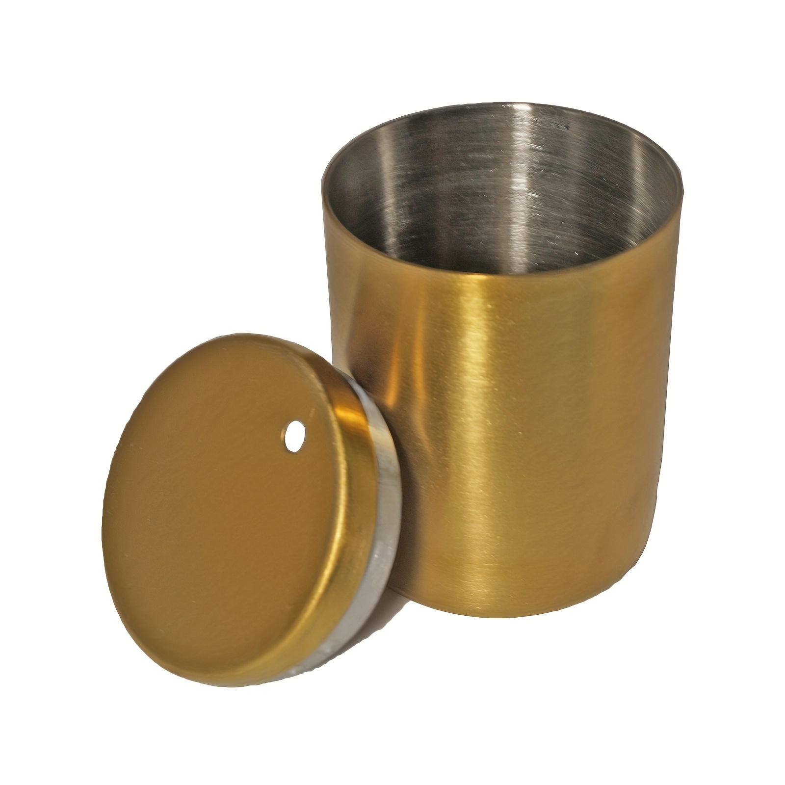 Image of Toothpick Holder, 3.1 X 2.2 Inches (approximately 8 X 5.65cm) Stainless Steel Toothpick Holder Pocket Toothpick Holder Metal Toothpick Storage Box, Suitable For Tables, Restaurants, Travel (golden)