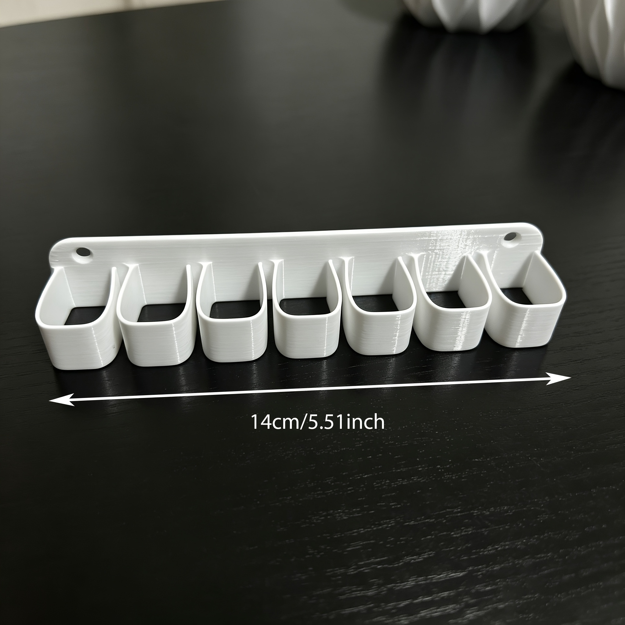 TEMU 1pc Wall-mounted Tool Organizer Rack 3d Printed Garage Storage Shelf, For Screwdrivers, Pliers, Wrenches - Space-saving Workshop Tool Rack,