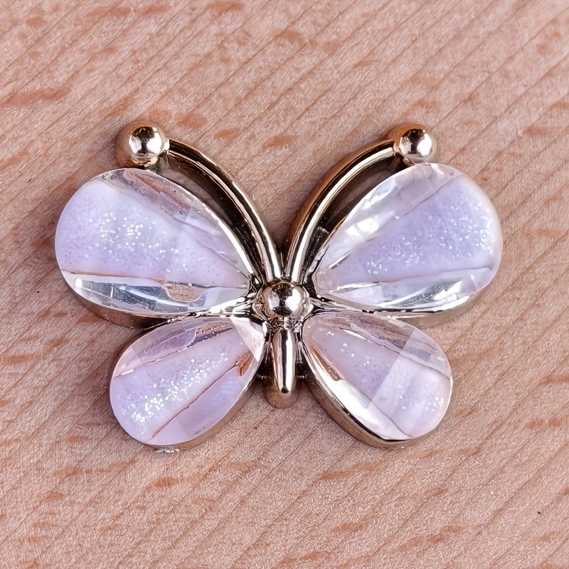 20 Plastic Butterfly Shape Patches for DIY Projects