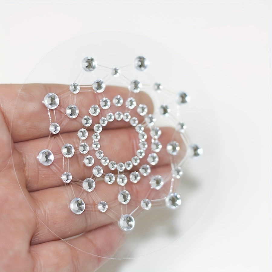 1 Pair Of Sexy Transparent Self-adhesive Breathable Stickers