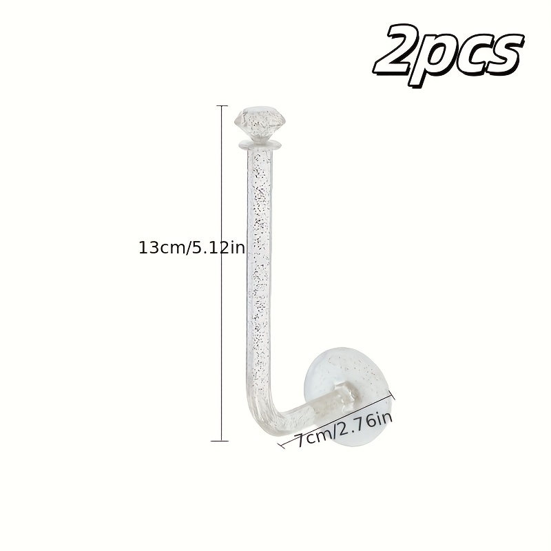TEMU 2/5pcs Jewelry Organizer Rack, Wall-mounted Accessory Organizer, Bracelet Hanging Rack, Hair Clip Holder, Headband Storage Hook, Bathroom Hook,