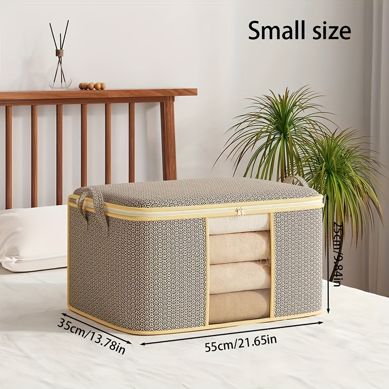 6pcs Extra-Large Foldable Clothing Storage Bags with Zippers and Clear Windows