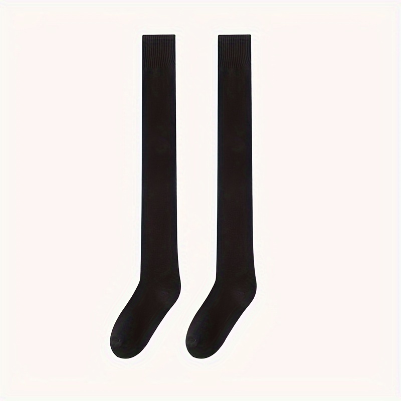 Image of 2-pair Men's Over-the-knee Socks, Autumn/winter Long Stockings, High Thigh Socks, Warm Knee-high Socks For Men
