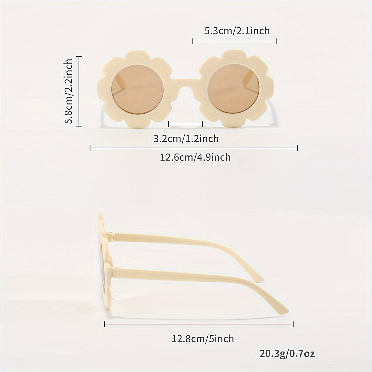 4pcs     bear fashion glasses fashionable round   shades for boys girls perfect gift with cloth details 5