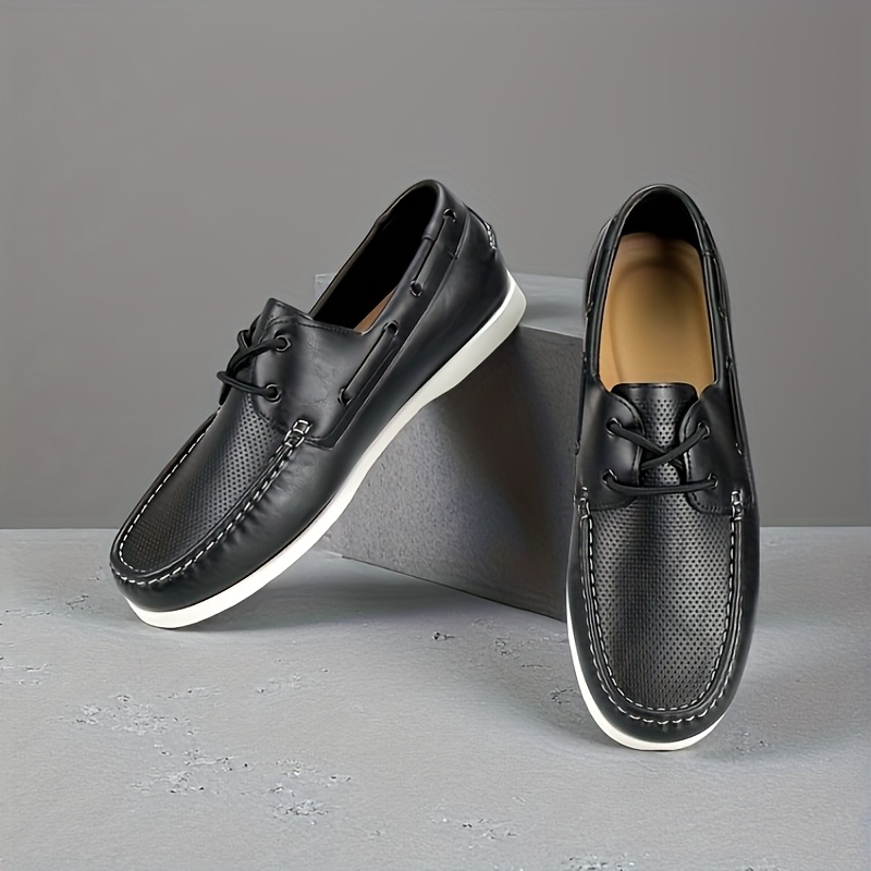 2025 New Gift Men's Ankle Strap Boat Shoes Loafers Business Casual Multi-Scene