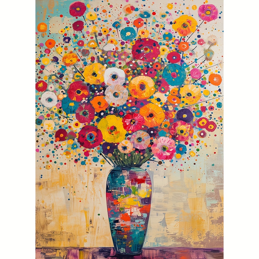 

1pc Large Size 30x40cm/ 11.8x15.7inches Without Frame Diy 5d Diamond Art Painting Beautiful Flowers, Full Rhinestone Painting, Diamond Art Embroidery Kits, Handmade Home Room Office Wall Decor