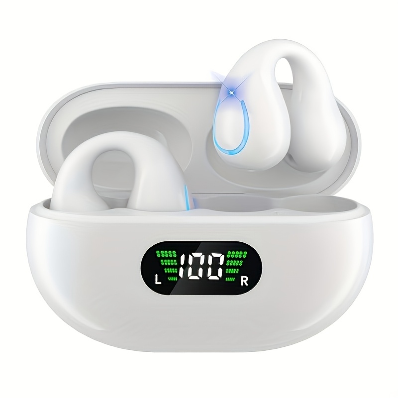 Truly Open Wireless Earbuds (Wireless 5.4 TWS), Experience 360° Ambient Awareness & All-Day Comfort. Secure Open-Ear Fit for Sports/fitness. Advanced ENC Delivers Crystal-Clear Calls. Intuitive Touch Control. LED Digital Charging Box with Real-Time Power + Long Standby. Hi-Fi Sound for Music/gaming/calls. Wireless 5.4 Ensures Ultra-Stable Low-Latency on IOS/Android. Perfect for Travel, Business Commutes, Outdoor Adventures, and Focus Sessions. Engineered for Active Lifestyles., High 12 Truly Open Wireless Earbuds (Wireless 5.4 TWS), Experience 360° Ambient Awareness & All-Day Comfort. Secure Open-Ear Fit for Sports/fitness. Advanced ENC Delivers Crystal-Clear Calls. Intuitive Touch Control. LED Digital Charging Box with Real-Time Power + Long Standby. Hi-Fi Sound for Music/gaming/calls. Wireless 5.4 Ensures Ultra-Stable Low-Latency on IOS/Android. Perfect for Travel, Business Commutes, Outdoor Adventures, and Focus Sessions. Engineered for Active Lifestyles., High - Image 12