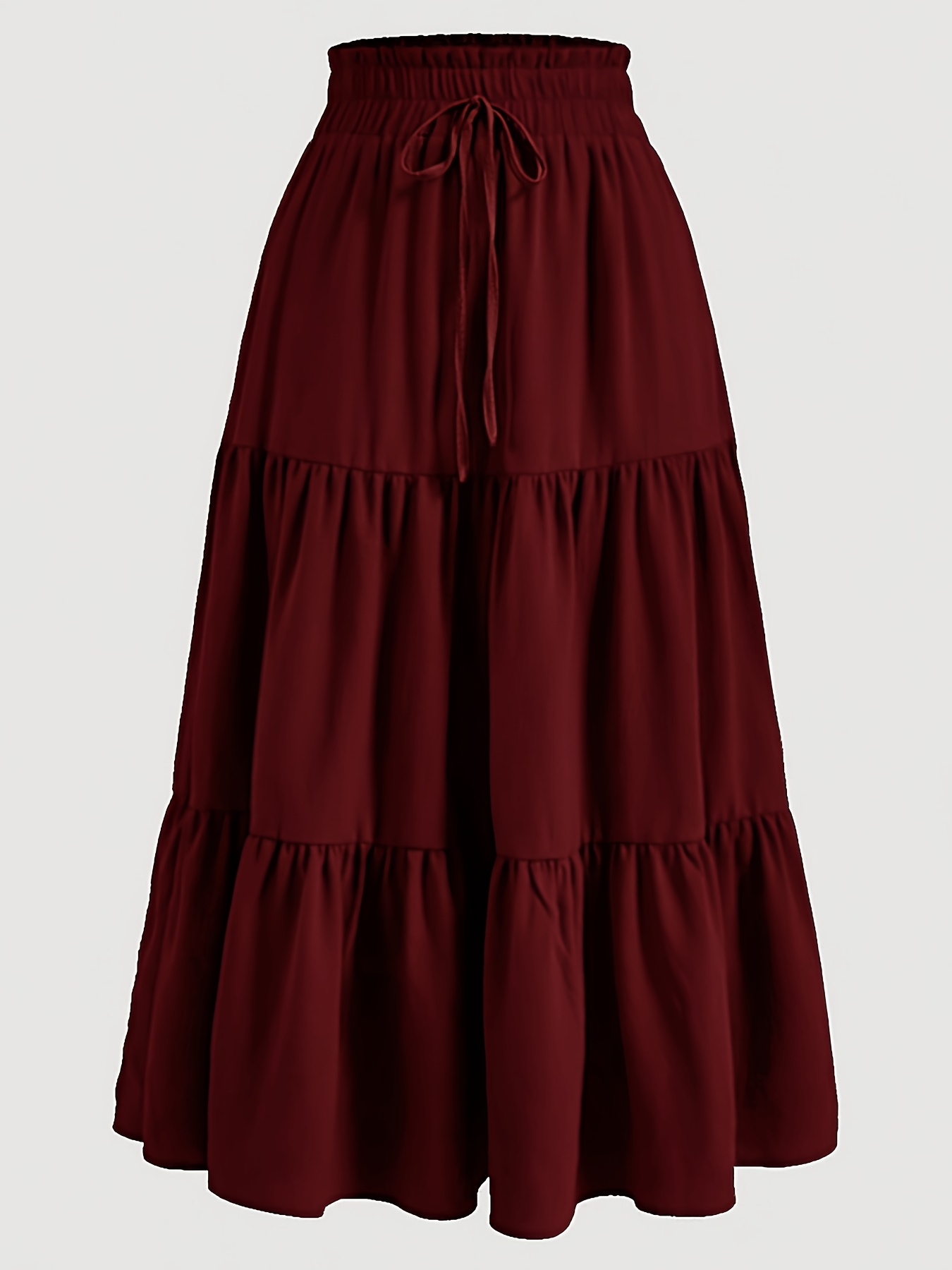 long pleated a line skirts for   for the beach featuring an elastic high waist
