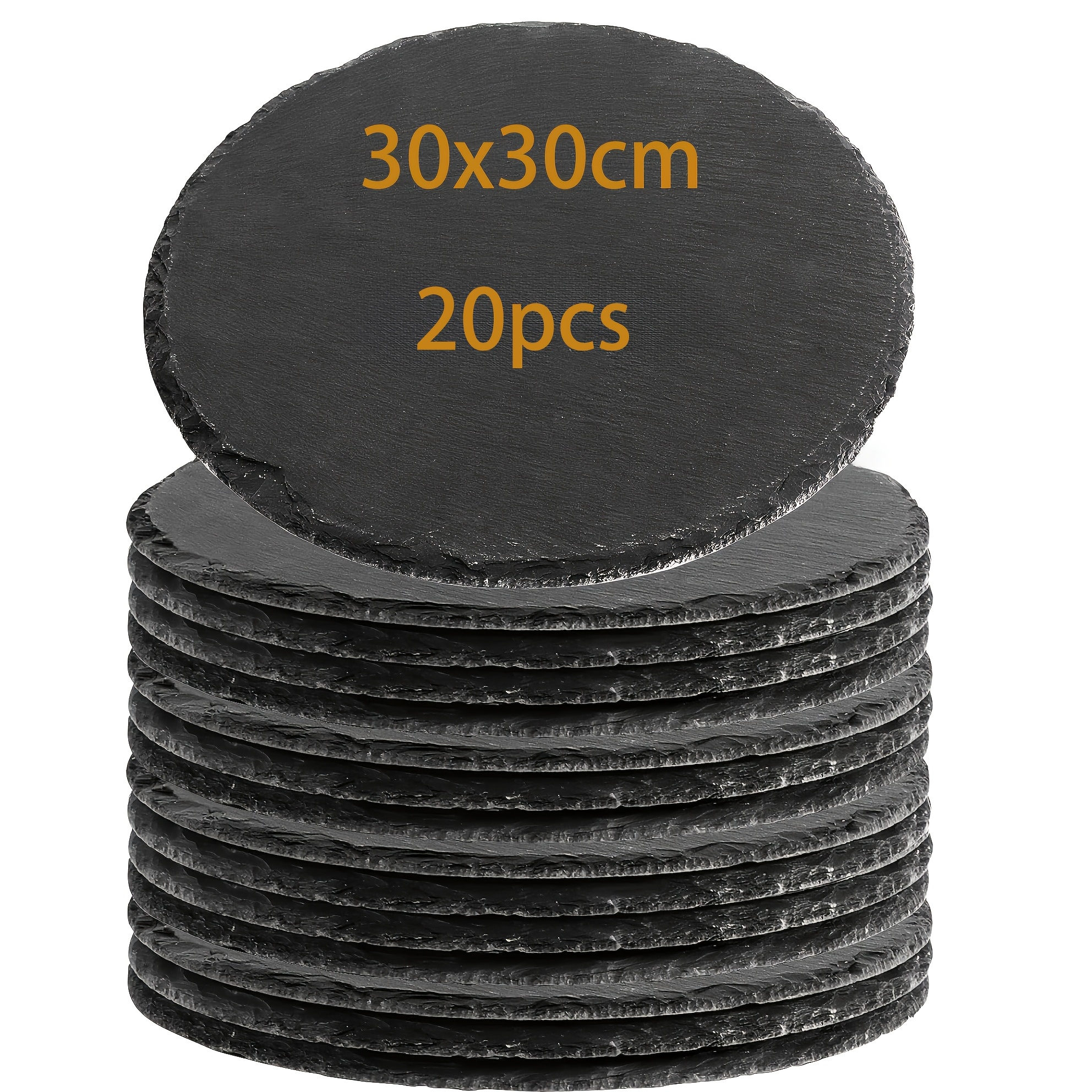Image of Dofiki 16/20pcs Dinner Plate 300x300mm, Charcuterie Appetizer Plate, Dinner Plate, Steak Plate, Plate, Picnic Bbq Plate. Suitable For Laser Engraving Home Kitchen, Outdoor Party Wedding