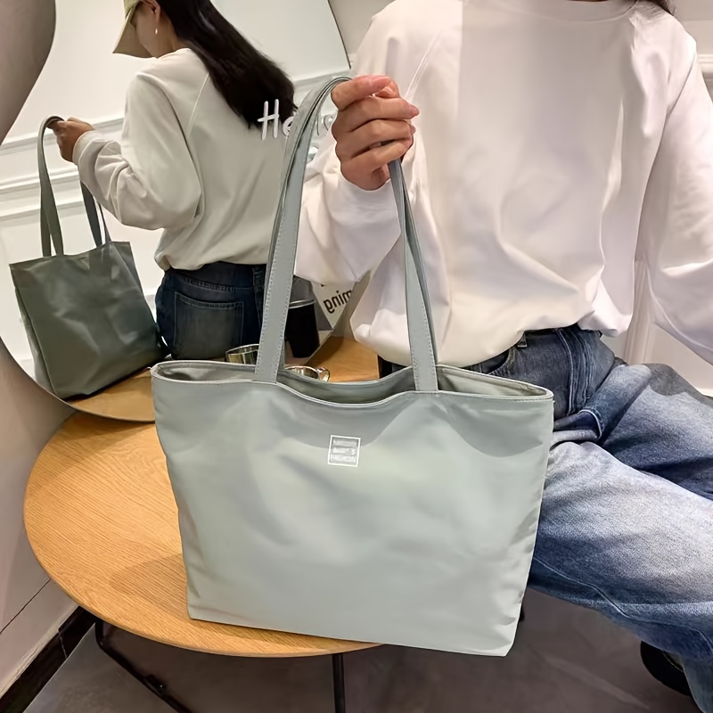 TEMU 대용량 토트백, 패셔너블하고 편리함, 통근, 쇼핑, 학교 등에 적합, 외관이 좋고 다재다능하며 실용적임