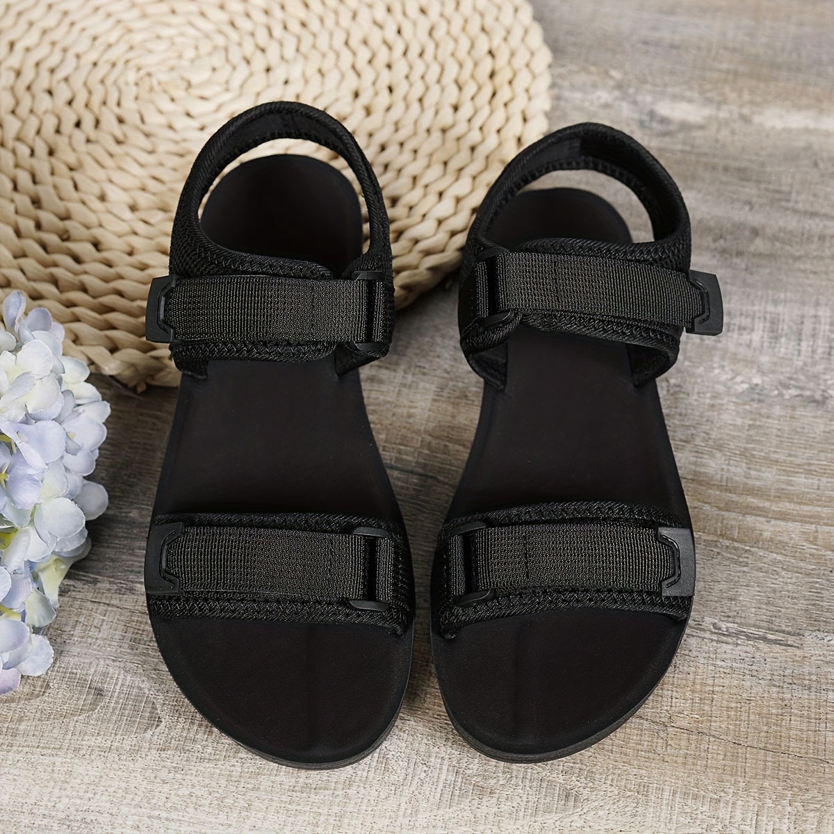 womens summer sports sandals with adjustable woven straps metal   breathable mesh upper soft pu cushioned sole open toe design for beach casual   vacations lightweight versatile strappy sandals beachwear essentials comfortable footwear durable traction footwear Product details 5
