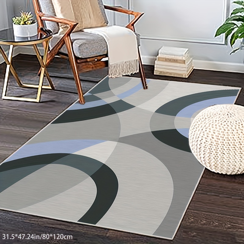 1pc indoor area rug living room rug with non slip backing non shedding foldable boho rug washable floor mat rug for bedroom kitchen living room office