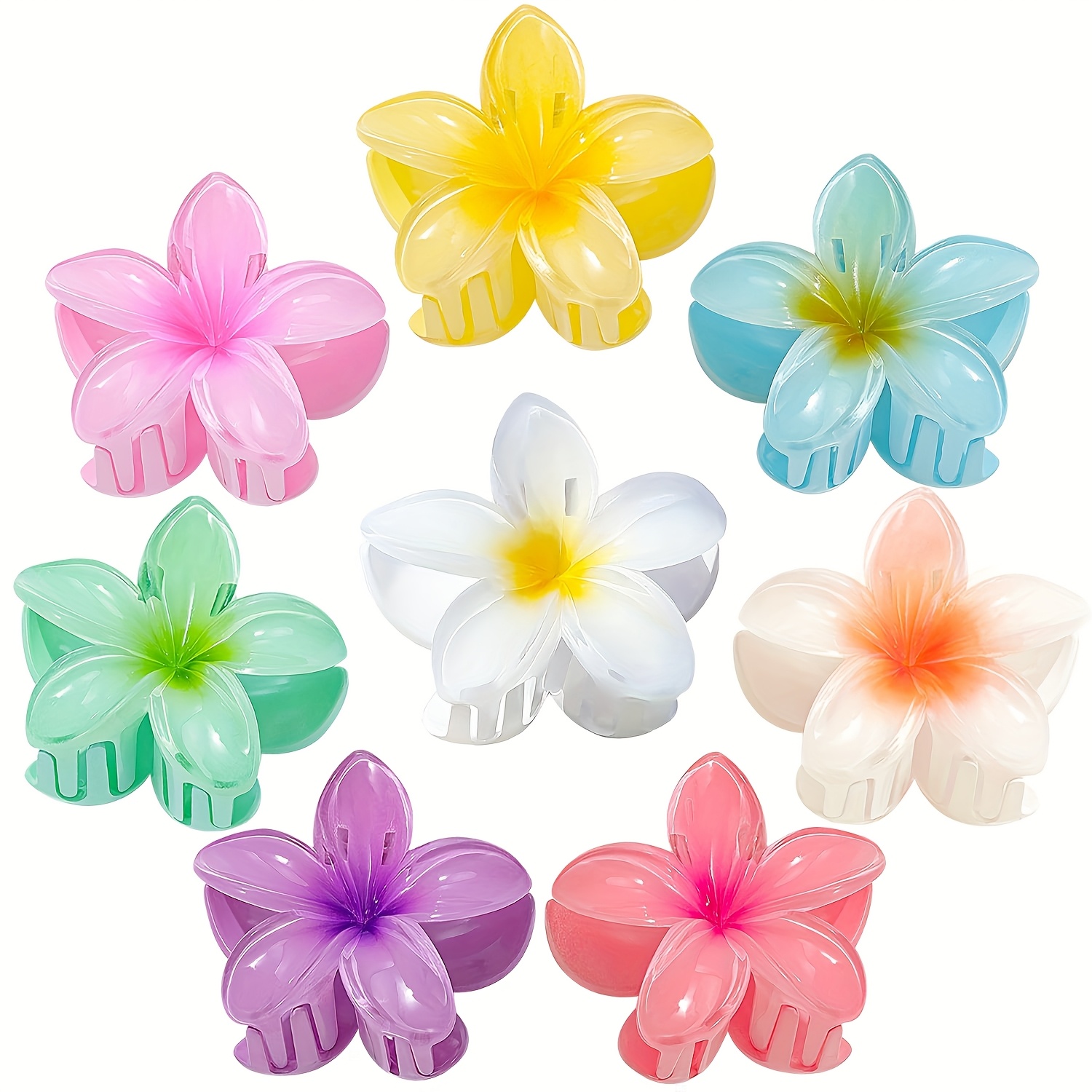 3x Hawaiianische Blumen-Haarspangen – Orchidee & Hibiskus, Künstliche Blüten Für Hochzeit & Strandparty