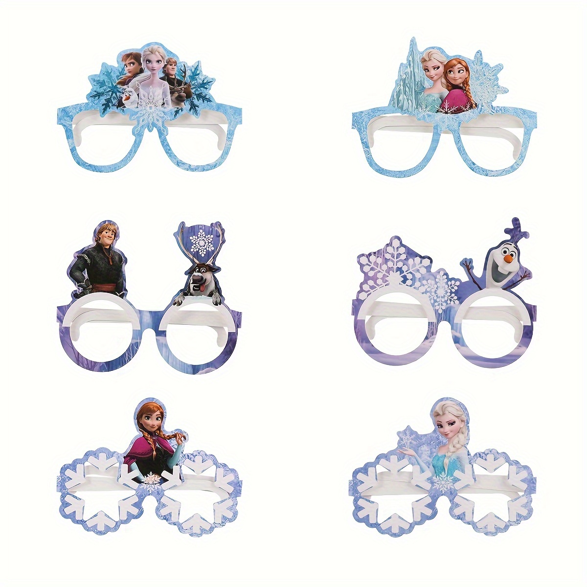 

12pcs Glasses Princess Mask For Princess Party Photo Props Christmas Thanksgiving Birthday Gift