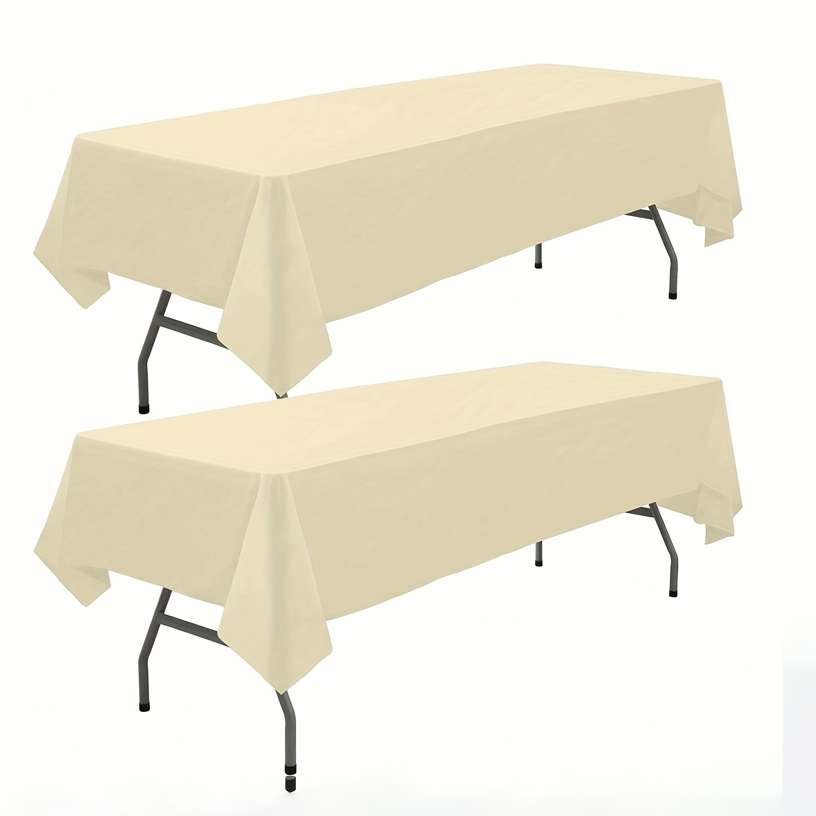 4pcs Disposable Tablecloths, Party Tablecovers, Measuring 137 *183cm, Suitable For Wedding Decorations, Summer Decoration, Decor For Outside, Decor, Kitchen And Party Decoration