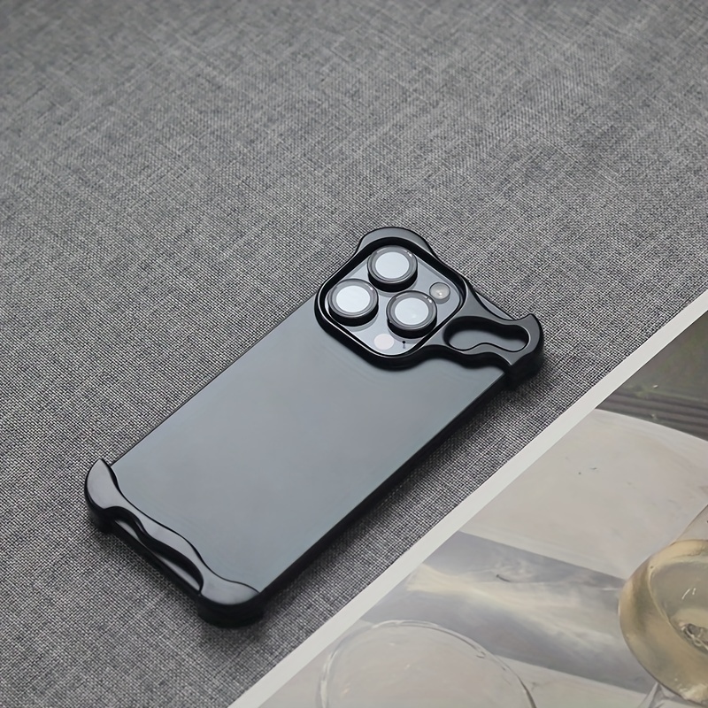 

Metal Corner Anti-fall Special-shaped Phone Case For Iphone 15 Pro Max 14 15 Pro 14 Pro Max 14 15 Plus 13 Pro Max 13 Pro With Lens Film Frameless Slim Shockproof