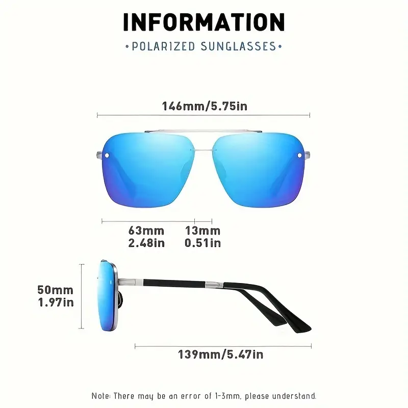 Premium Cool Trendy Fantasy Polarized Sunglasses Square Removable Lenses  Magnetic Clip Sunglasses Men Women Casual Business Outdoor Sports Party  Vacation Travel Driving Fishing Supply Photo Prop Ideal Choice Gift