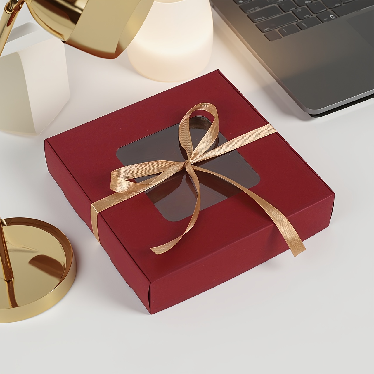 TEMU 6pcs, 12pcs, And 18pcs Gift Boxes With Transparent Windows, Suitable For Birthday Parties, Weddings, Graduation Season, And Gift Packaging,