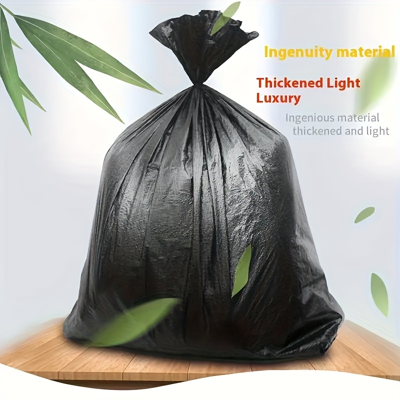 heavy duty polyethylene garbage bags 50   count multipurpose disposable trash bags for   room   thickened plastic trash can liners for home garden commercial use details 9