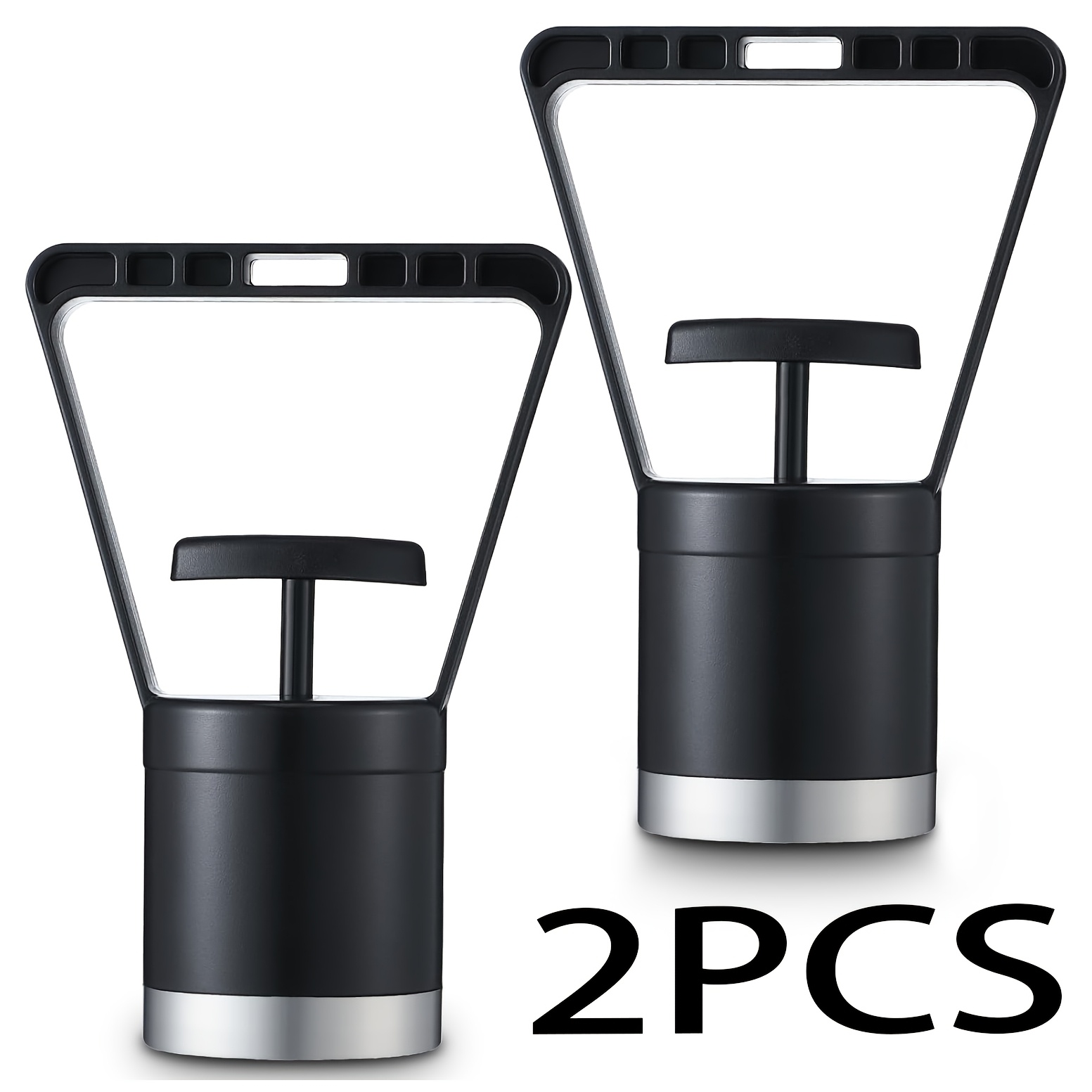 TEMU 2pcs Set Of Quick-release Magnetic Pickup Tools, 8lbs Capacity Handheld Magnetic Prospecting Tools, For Separating Golden From Ore, Ideal For