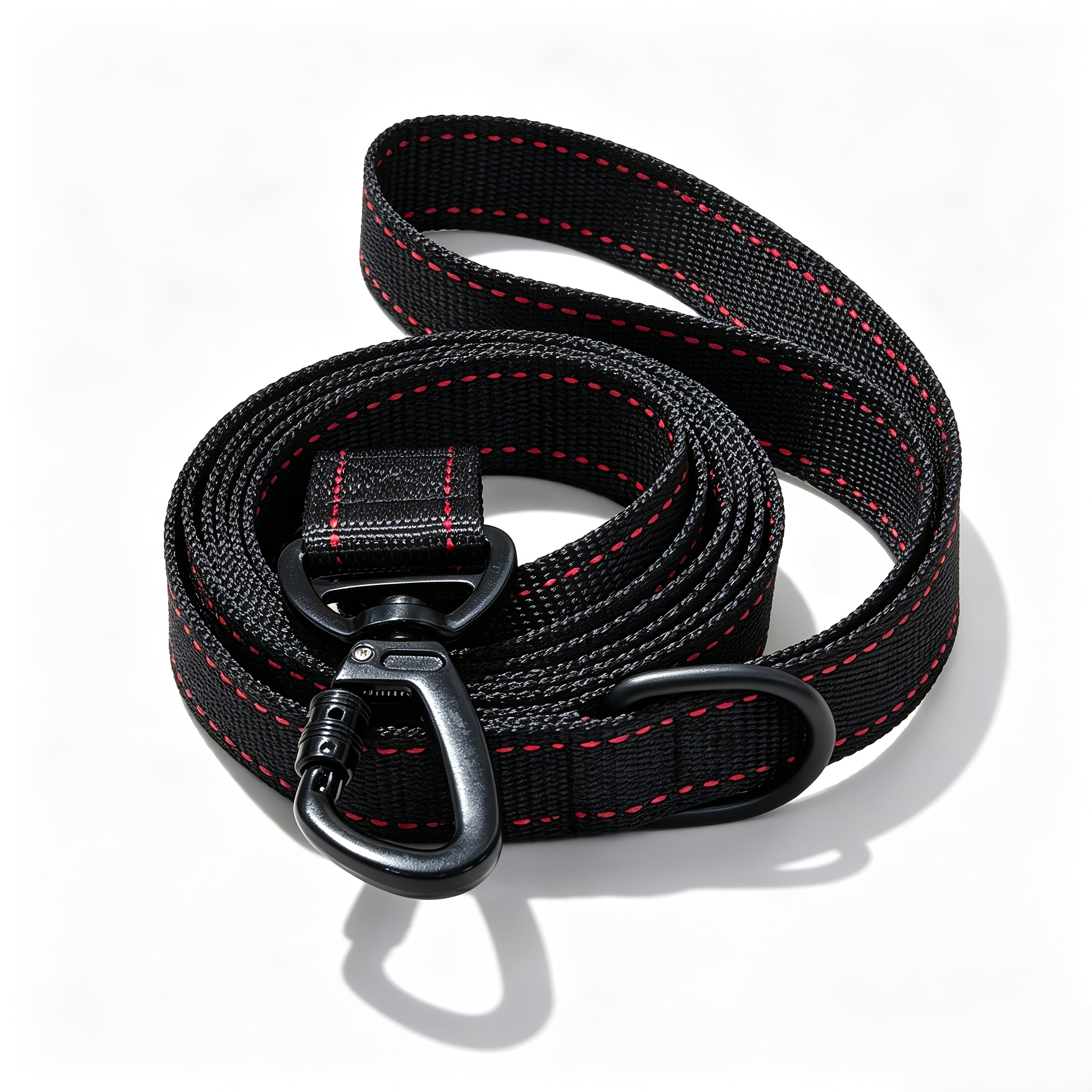 item picture double sided same color dog leash for pets high strength nylon   1 inch width   in 6ft 5ft 4ft lengths suitable for walking and training medium to large dogs