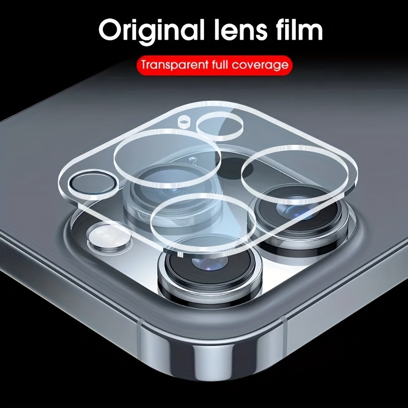 3pcs JORYACK Tempered Glass Camera Lens Protector, Full Cover 9H 3D Film for iPhone 11/12/13/14/15/16 Pro Max, 14/15/16 Plus, 13/12 Mini, Mobile Phone Lens Protection