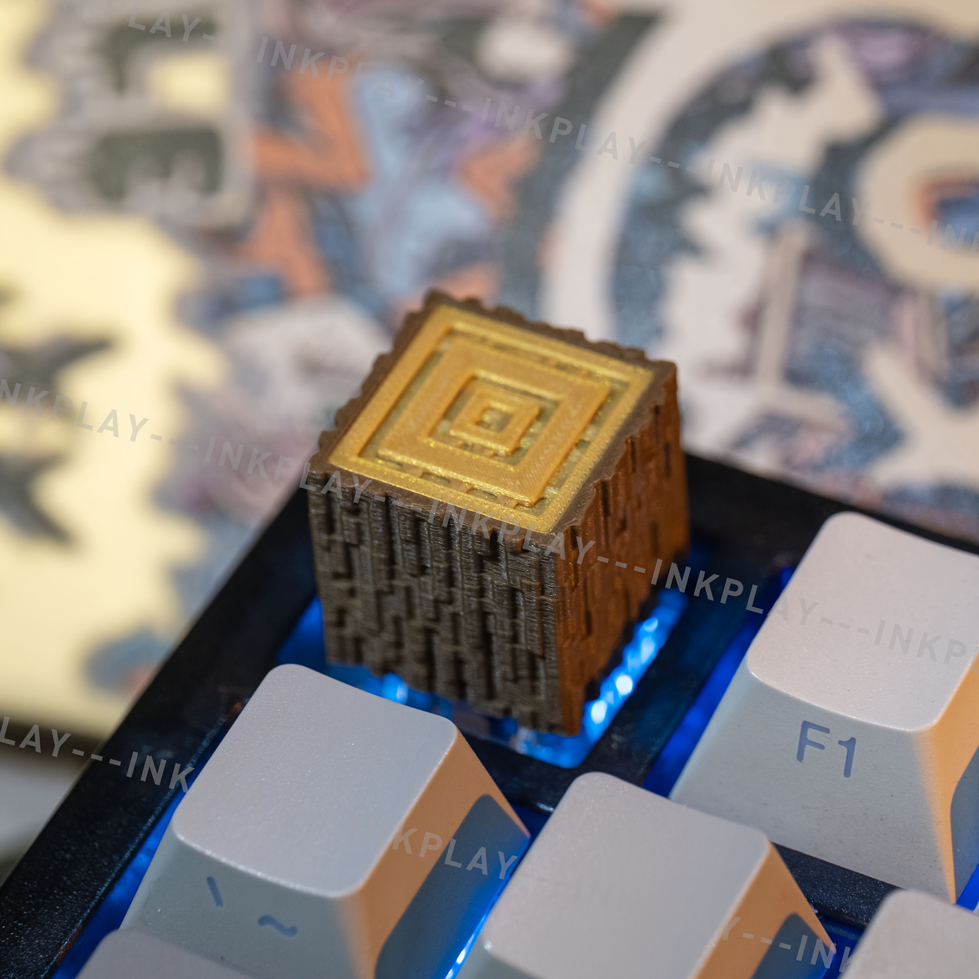 TEMU Pixel-style Wooden Keycaps, Pixel Art, Gaming Themes, And Desktop Designs—compatible With Cherry . Perfect For And Keycap Collectors
