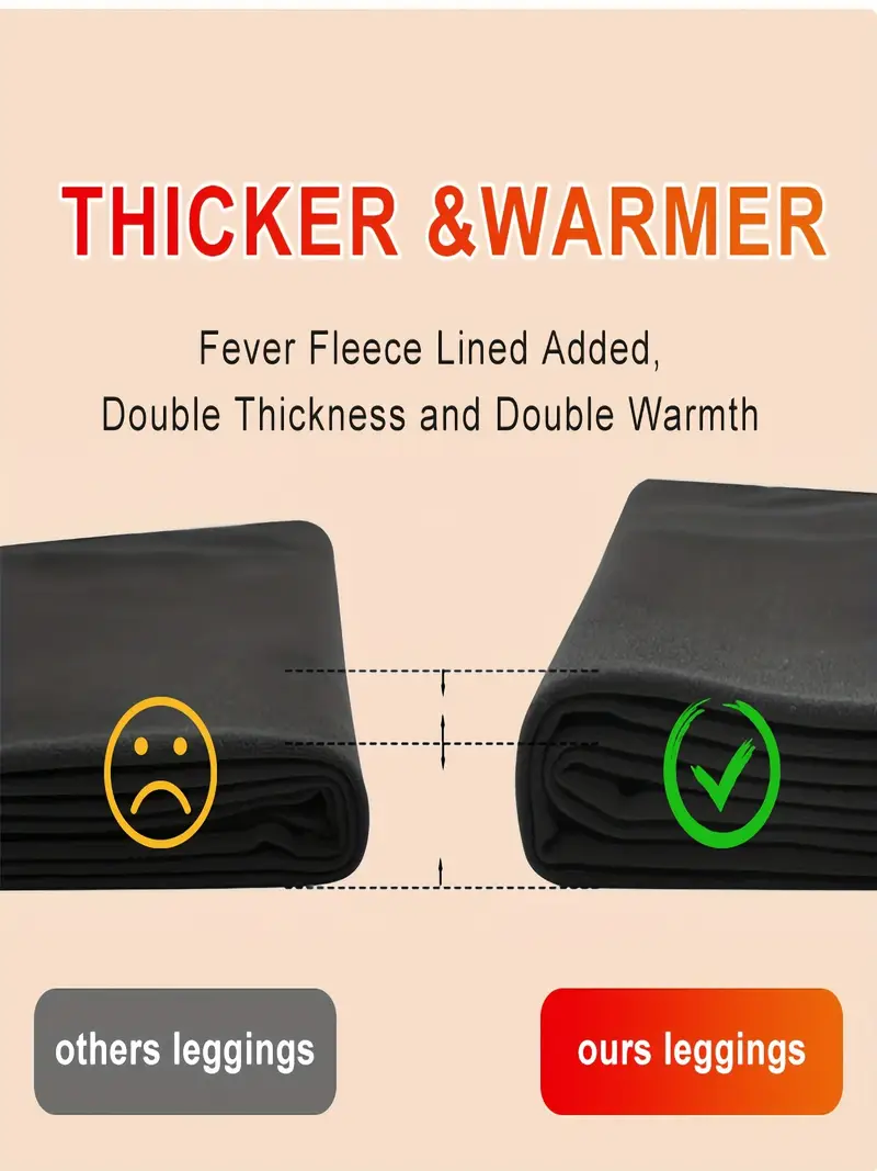 2 pcs slim high waist sports warm pants with velvet with pockets comfortable and soft suitable for autumn and winter details 2