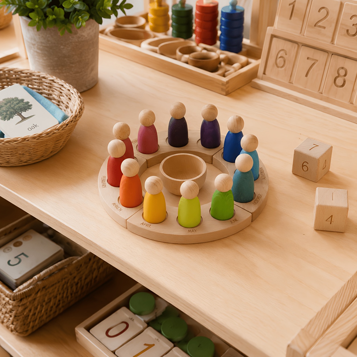 Mini Colorful Ornament Set - 12pcs Creative Stacking Game
