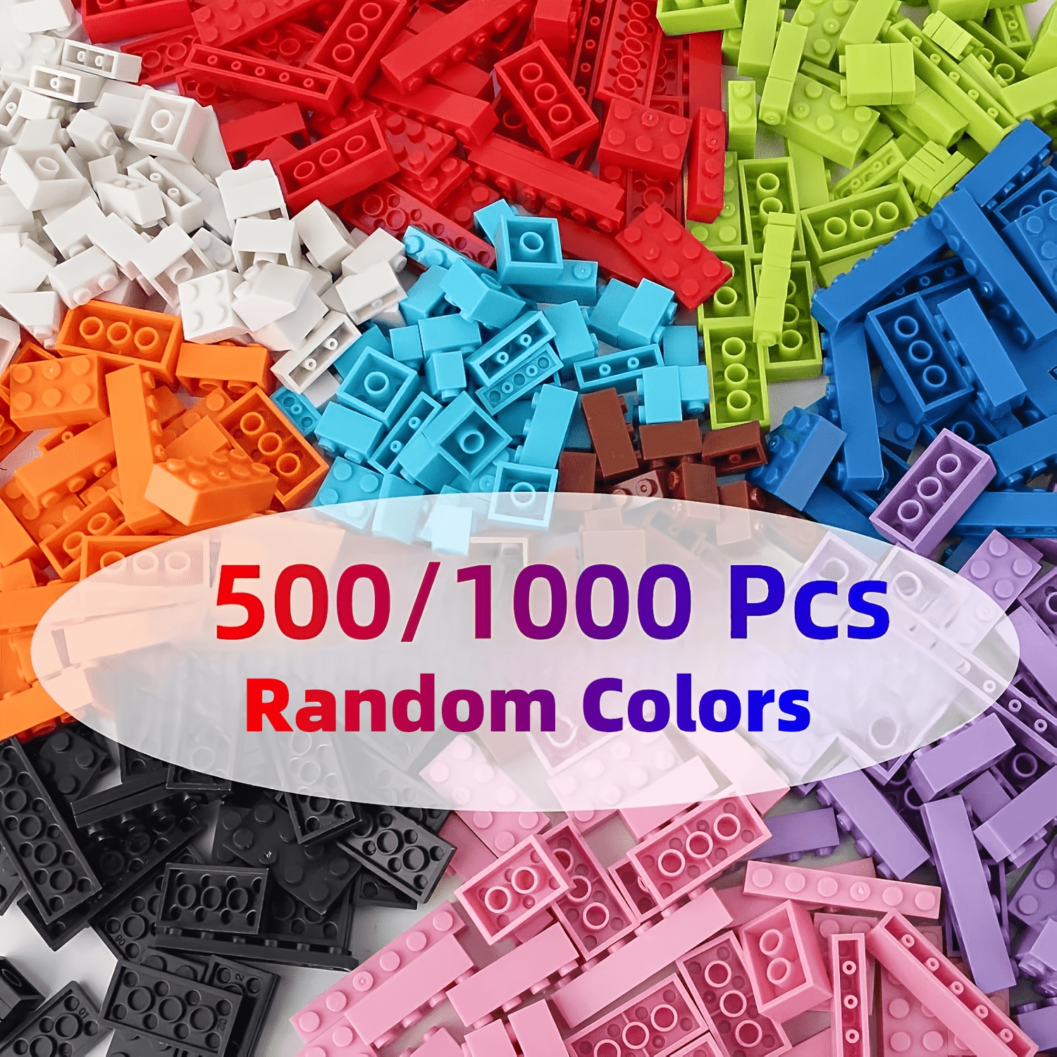 item picture 500pcs 1000pcs bag classic building blocks mixed colors suitable for boys and girls home decor theme safe abs material random colors creative small granule building toys halloween thanksgiving christmas gifts