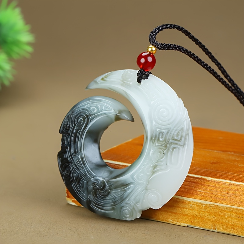 Natural Stone Reincarnation Pendant, Unisex Charm for Good Fortune
